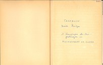 Erste Seite des Musawwarat-Tagebuchs von Ursula Hintze (1960)