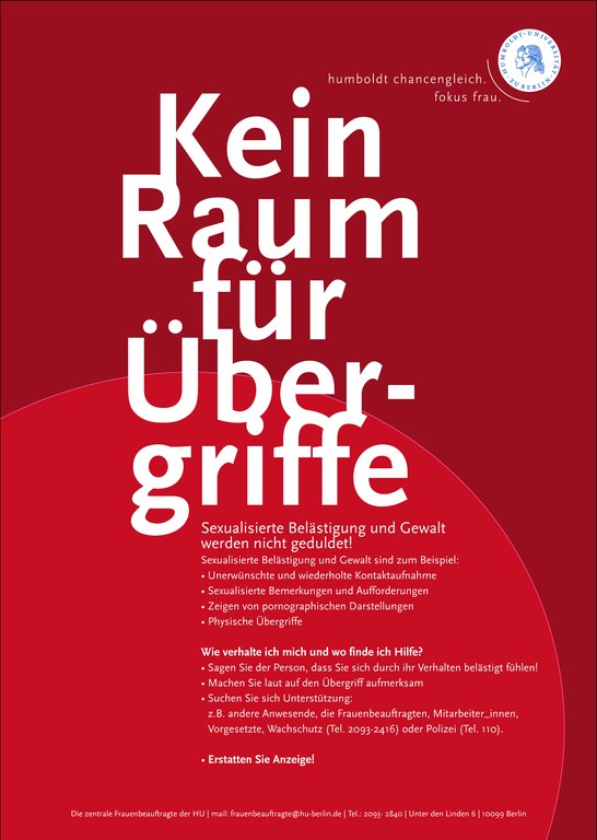 zFrb Kein Raum fuer Uebergriffe Plakat