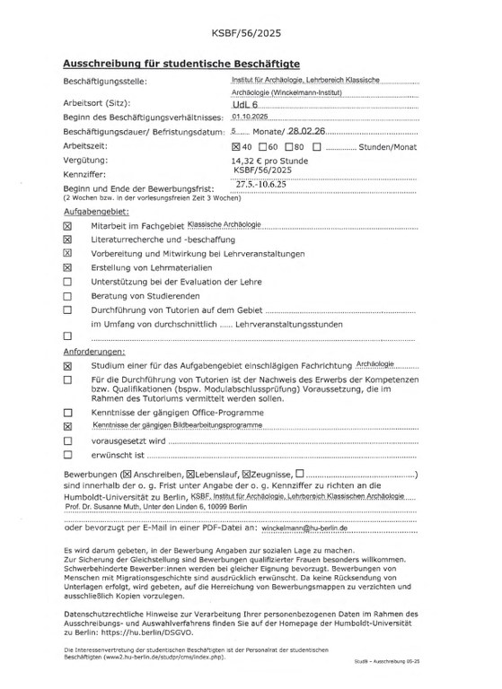 Ausschreibung KSBF-56-2025