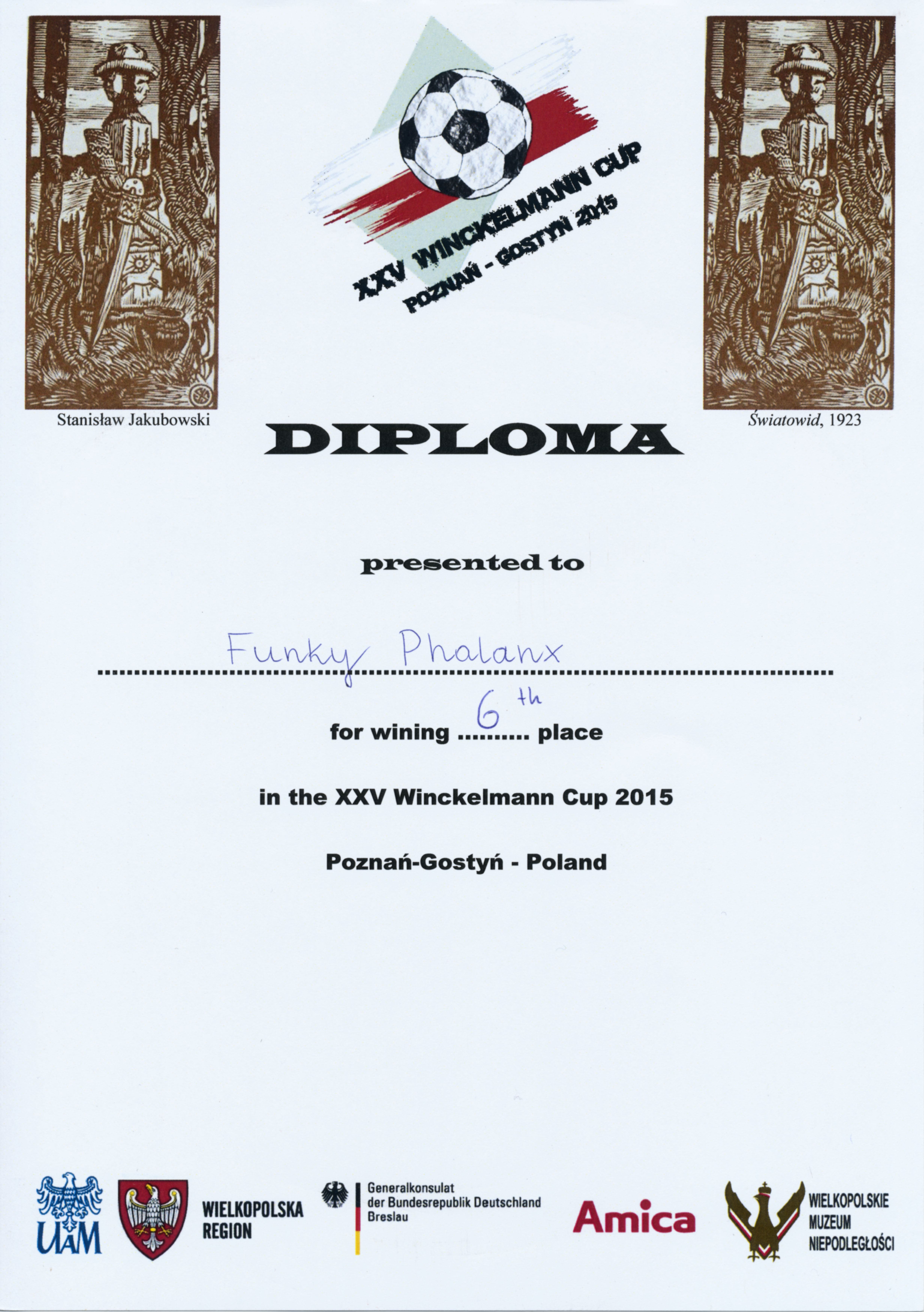 Urkunde WMC 2015