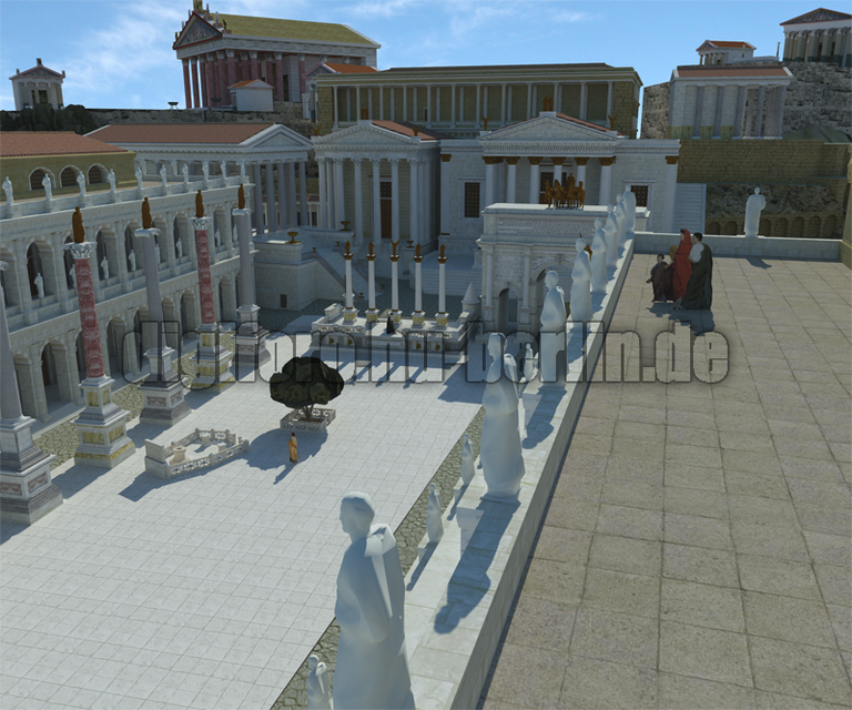 Blick von der Terrasse der Basilika Aemilia 2 (2)